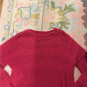 Altar'd State Fuchsia Knit Sweater
